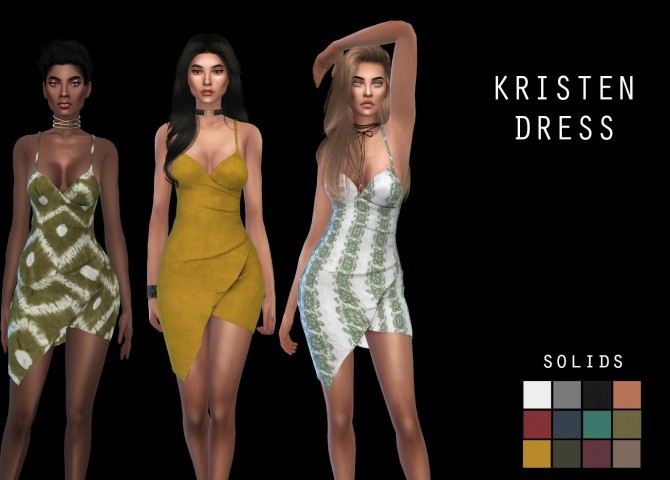 Sims 4 Kristen Dress at Leo Sims