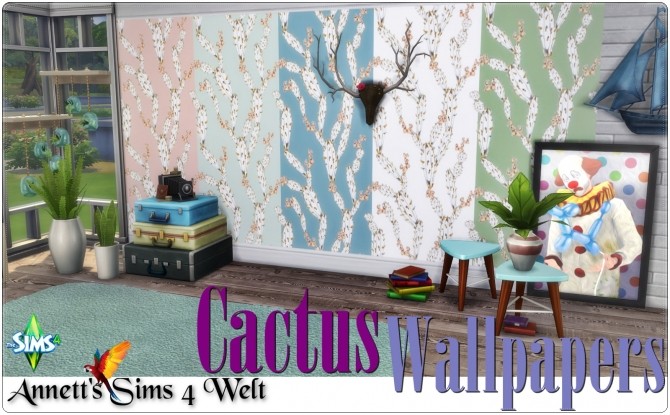 Sims 4 Cactus Wallpapers at Annett’s Sims 4 Welt