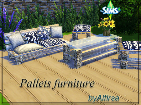 Pallets furniture by Aifirsa at Lady Venera
