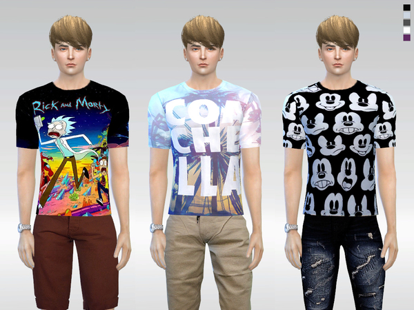 Sims 4 Graphic Tees by McLayneSims at TSR