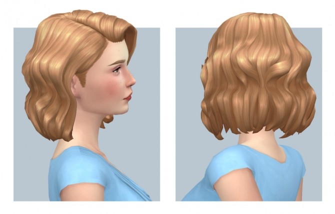 Sims 4 Daffodil Hair at Femmeonamissionsims