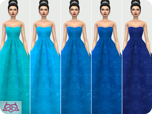 Sims 4 Wedding Dress 7 RECOLOR 1 by Colores Urbanos at TSR