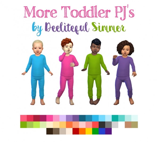 Sims 4 Toddler PJs at Deeliteful Simmer