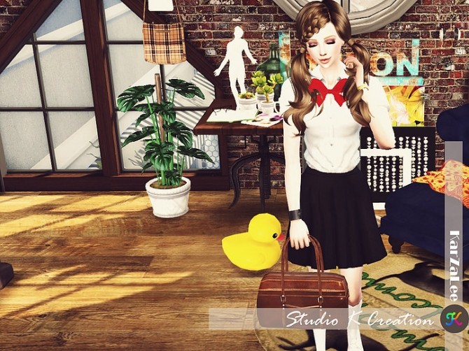 Sims 4 School uniform at Studio K Creation