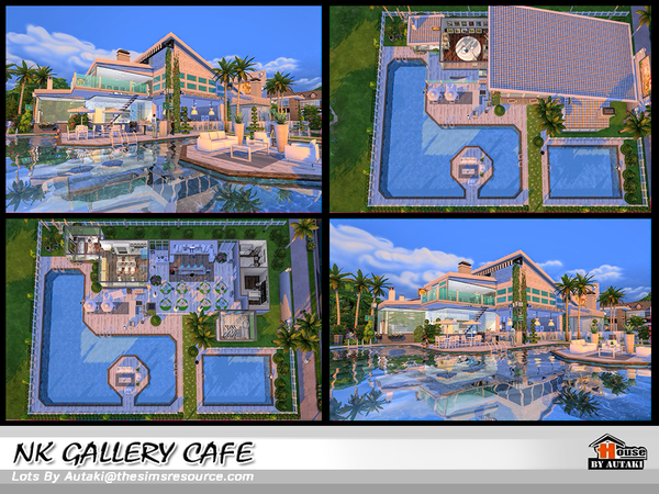 Sims 4 NK GALLERY CAFE by autaki at TSR