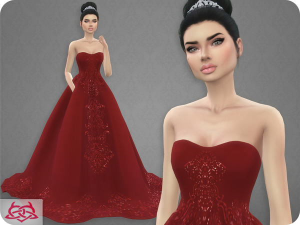 Sims 4 Wedding Dress 7 by Colores Urbanos at TSR