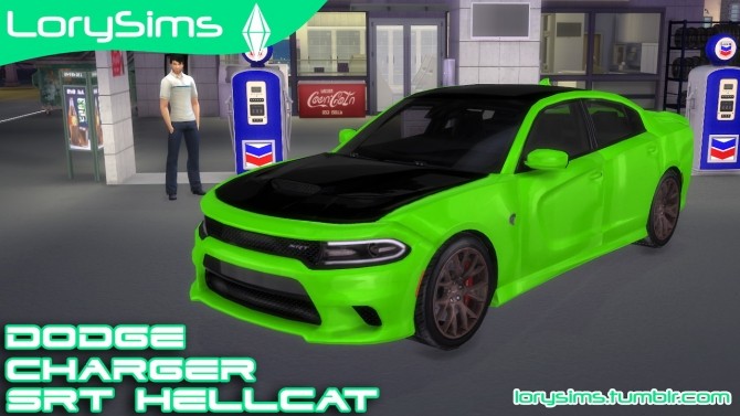 Sims 4 Dodge Charger SRT Hellcat at LorySims