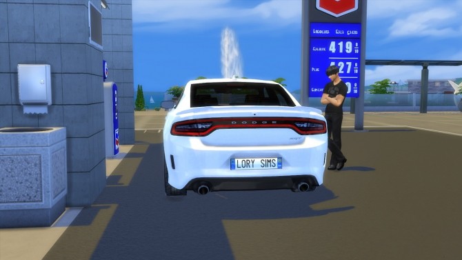 Sims 4 Dodge Charger SRT Hellcat at LorySims