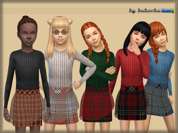 Sims 4 Dress Transparent Skirt by bukovka at TSR