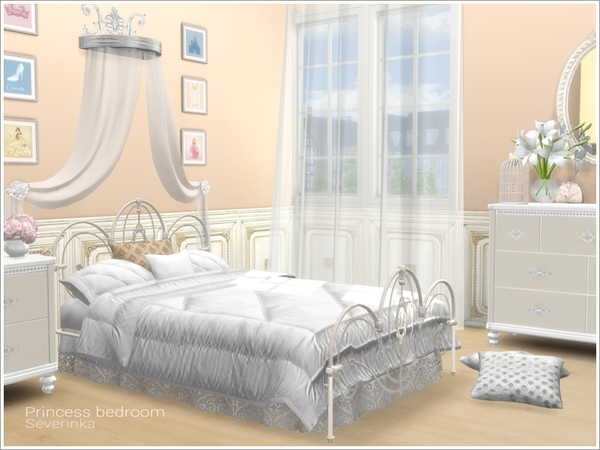 Sims 4 Princess Bedroom by Severinka at TSR