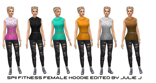 Sims 4 SP11 Fitness Female Hoodie Edited at Julietoon – Julie J
