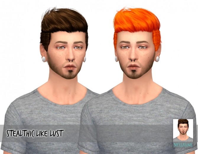 Sims 4 Stealthic Like Lust hair recolors at Nessa Sims