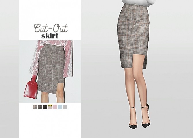 Sims 4 Cut Out Skirt at Waekey