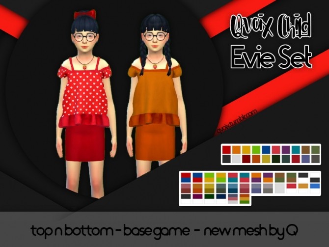 Sims 4 Child Evie Set at qvoix – escaping reality
