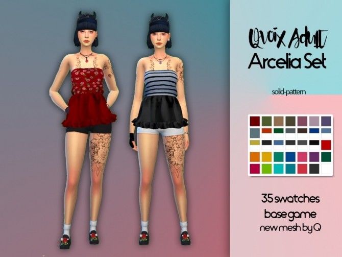 Sims 4 Arcelia Top at qvoix – escaping reality