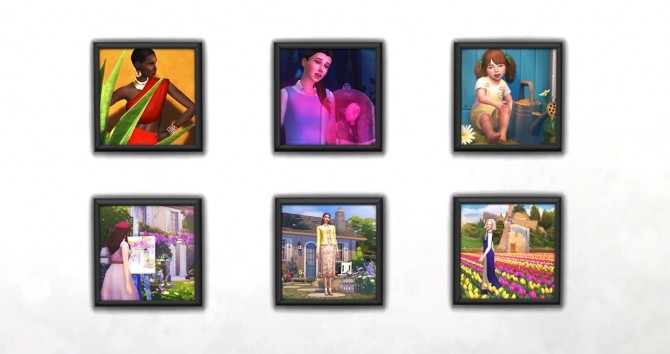 Sims 4 April Flower Portraits at Femmeonamissionsims