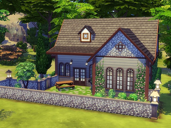 Sims 4 Sweet Starter house by MychQQQ at TSR