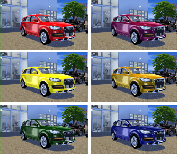 Sims 4 Audi Q7 Offroad Style 2010 (UPDATE) at OceanRAZR