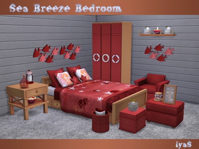 Sims 4 Sea Breeze Bedroom at Soloriya