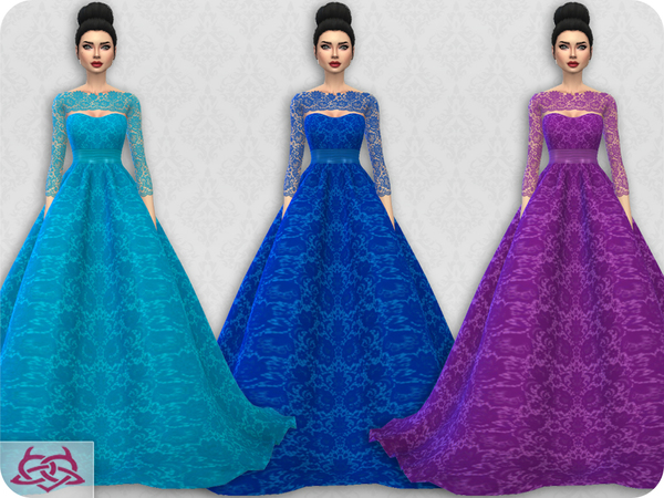 Sims 4 Wedding Dress 7 RECOLOR 4 by Colores Urbanos at TSR