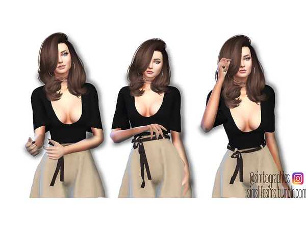 Sims 4 Blouse 01 by simtographies at TSR