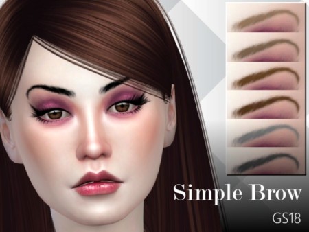 Simple Brow GS18 by GlitterSmirks at TSR