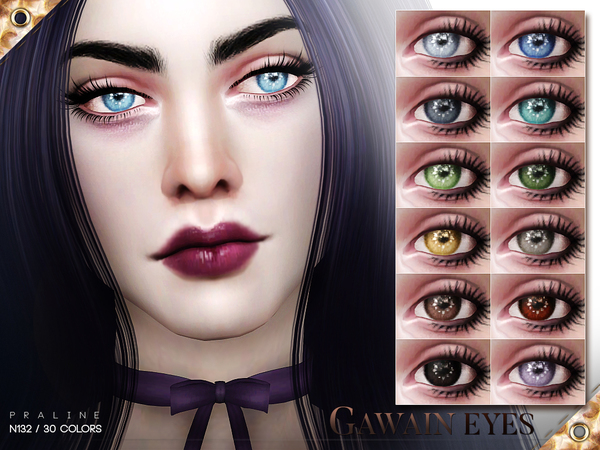 Sims 4 Gawain Eyes N132 by Pralinesims at TSR