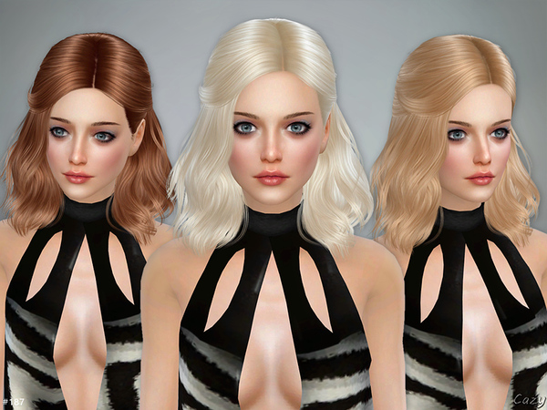 Sims 4 Haley female hair by Cazy at TSR
