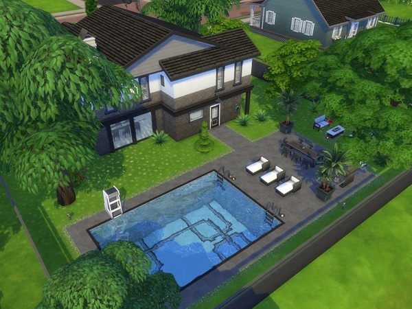 Sims 4 Greyston Family Residence by galadrijella at TSR