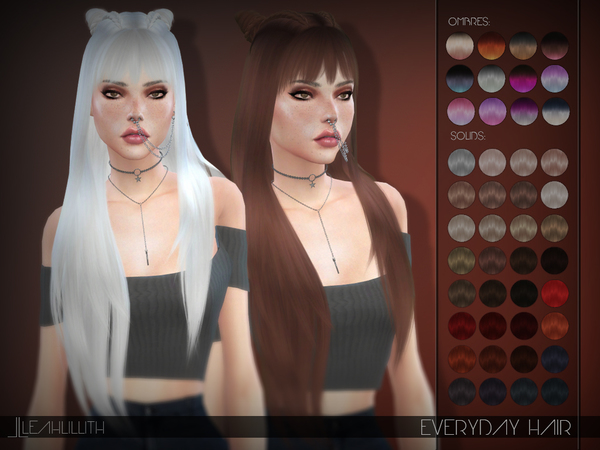 Sims 4 Everyday Hair by Leah Lillith at TSR