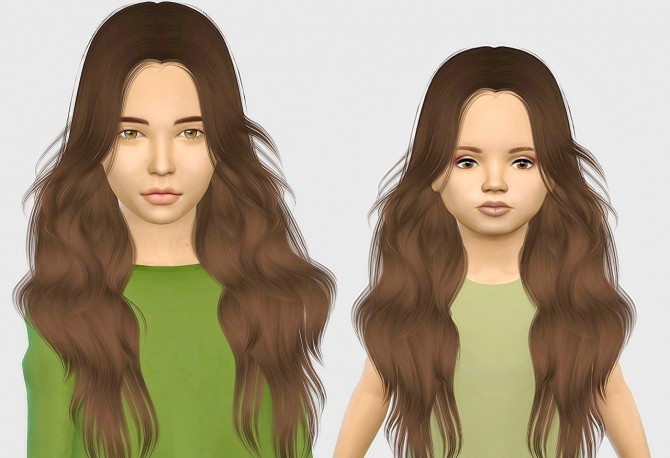 Sims 4 LeahLillith Laurie Kids & Toddlers hair edit at Simiracle