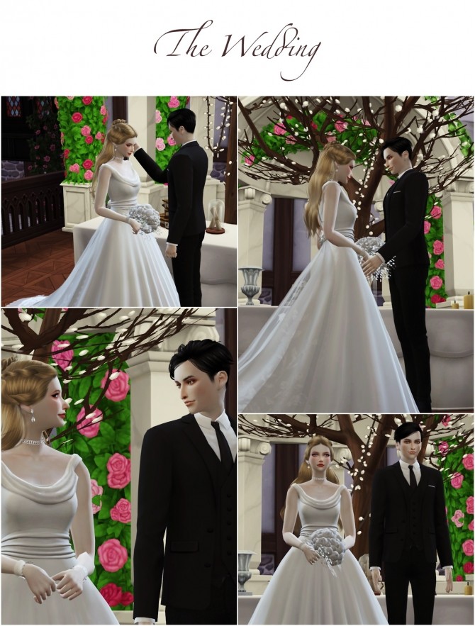 Sims 4 Wedding Project Re edit Poses Sets at Flower Chamber