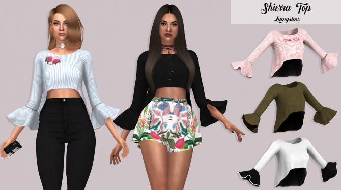 Shierra Top at Lumy Sims » Sims 4 Updates