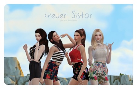 4ever Sistar Poses Set at Flower Chamber