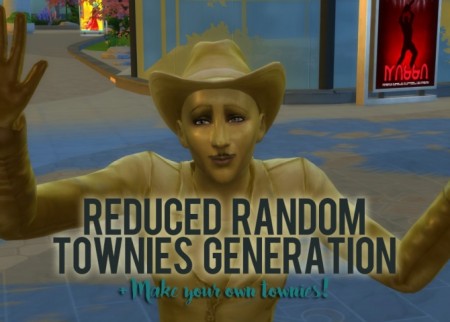 Reduced Random Townies Generation V1.30 by AKLSimmer at Mod The Sims
