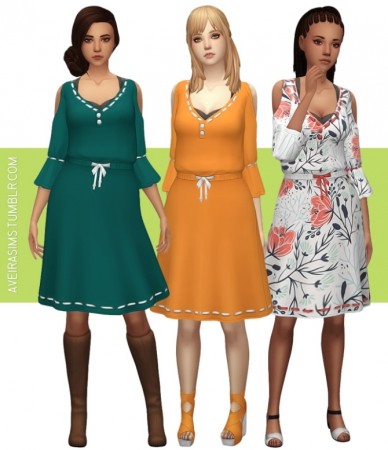 Artsy Dress at Aveira Sims 4