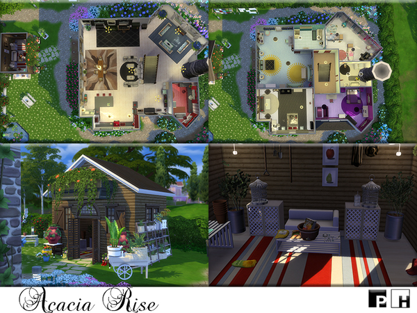 Sims 4 Acacia Rise home by Pinkfizzzzz at TSR