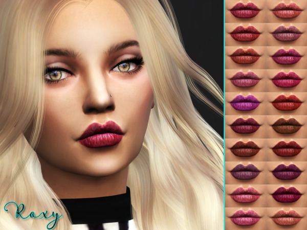 Sims 4 Roxy Lipstick by Kitty.Meow at TSR
