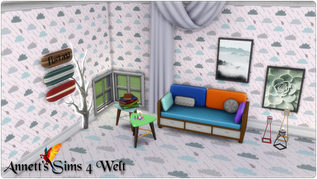Sims 4 Clouds Wallpapers & Carpets at Annett’s Sims 4 Welt