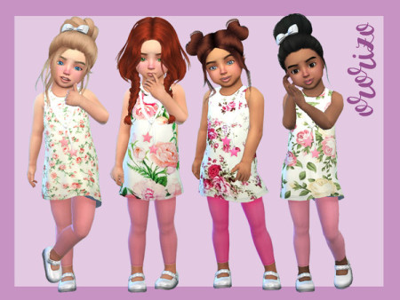 Flower Outfit Toddler by Ororizo at TSR