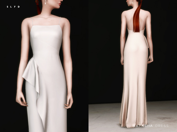 Sims 4 Natasha Dress by SLYD at TSR