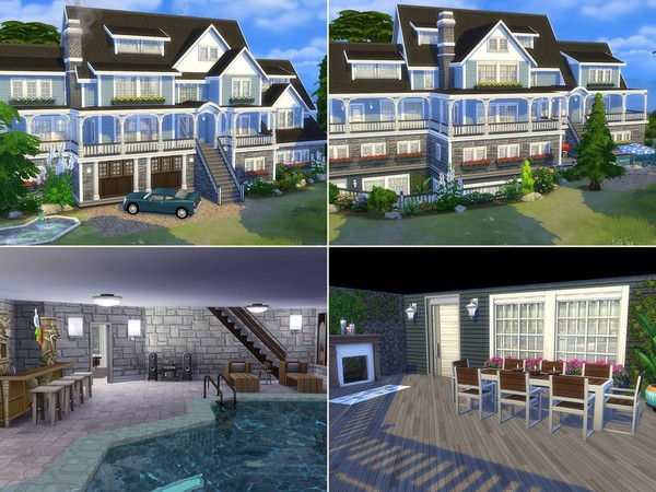 Sims 4 Luxury Beach House by MychQQQ at TSR