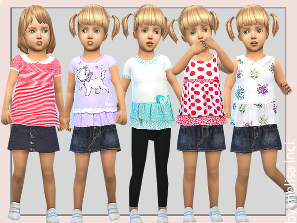 Sims 4 Toddler Pretty Play Dress by melisa inci at TSR