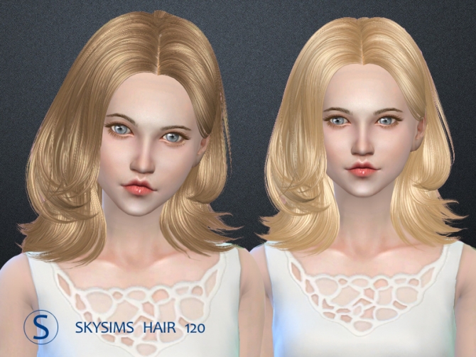 Skysims hair S4-120 (Pay) at Butterfly Sims » Sims 4 Updates