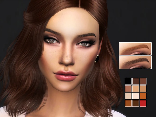 Sims 4 KM Eyebrows V2 by Kitty.Meow at TSR