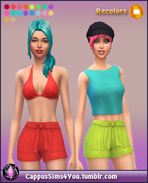 Sims 4 RC Shorts Bonny at CappusSims4You