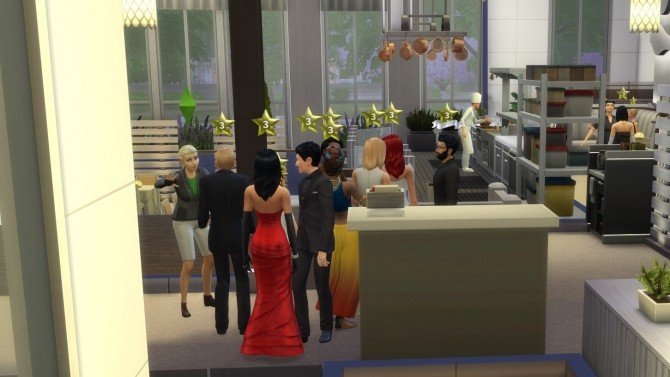 Sims 4 More realistic restaurant by krizz.88 at Mod The Sims