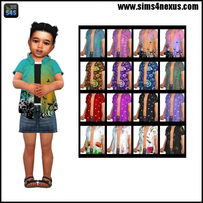 Sims 4 Cool Little Ladies shirts by SamanthaGump at Sims 4 Nexus