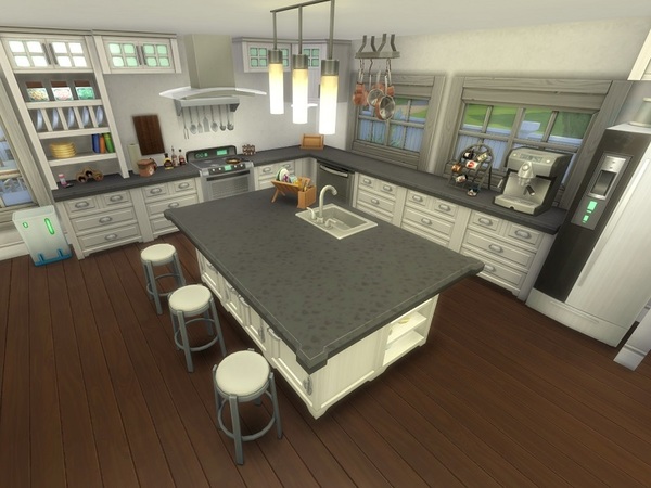 Sims 4 Suburban Family House by galadrijella at TSR