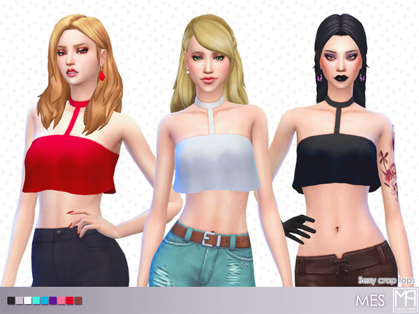 Sims 4 manueaPinny Mes top by nueajaa at TSR